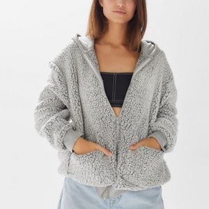 UO Fleeces Hoodie Jacket Size Small